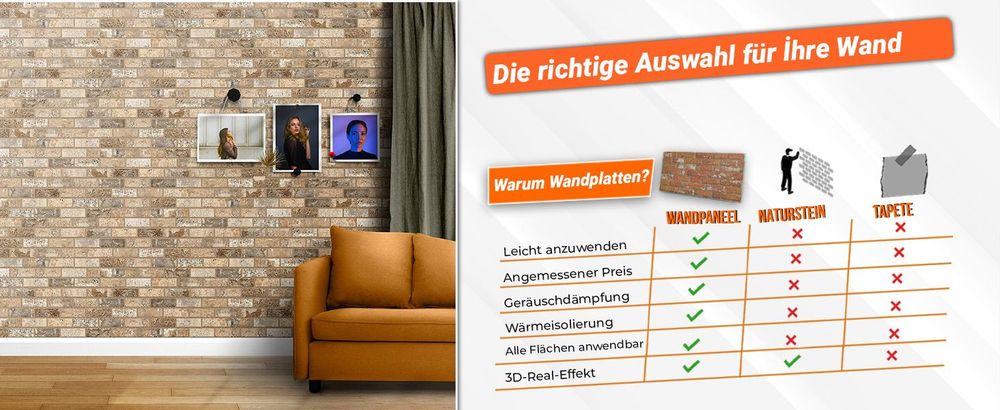 IZODEKOR Wandverkleidung Holz Styropor 3D Wandpaneele - Akustikpaneele Holzoptik Wanddeko für Küche, Badezimmer, Balkon, Schlafzimmer  | Modell: AP-02