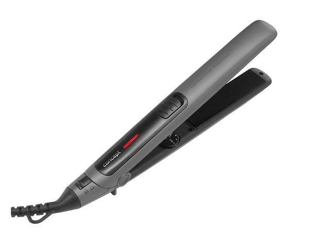 Concept VZ1440, Žehlička na vlasy, Teplé, 80 °C, 200 °C, Šedá, 1,65 m
