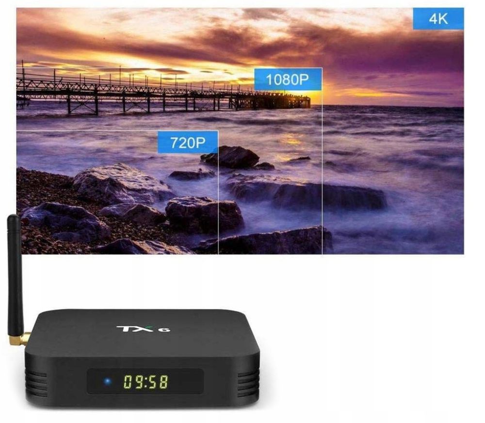 TV Box MediaPlayer 4/32 GB Fernbedienung HD Streaming Smart Media Player 1080P HDR Chromecast Smart TV Box Android WIFI Quad Core Retoo
