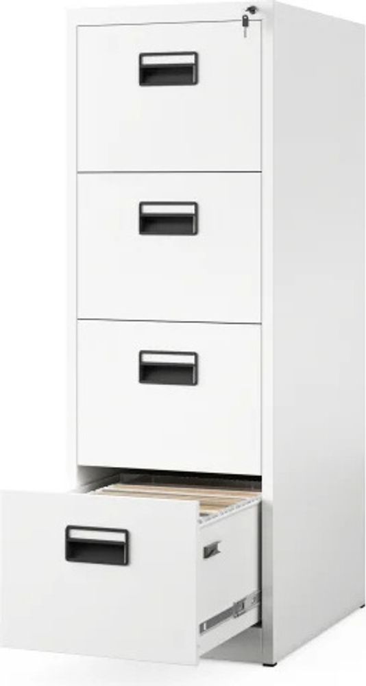 Aktenschrank Büroschrank Stahlschrank weiß  132x46x62