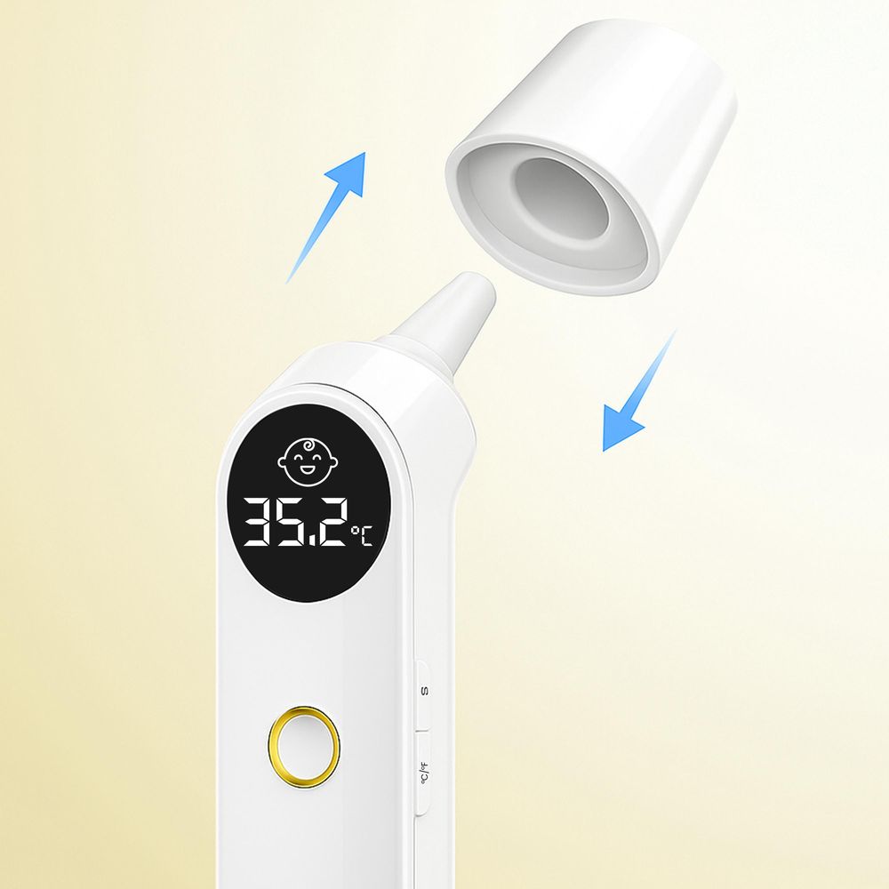Infrarot Thermometer Digital Fieberthermometer Körperthermometer Berührungslose Kontaktlos Baby und Erwachsene Säuglinge Helligkeit Stirn LED Retoo