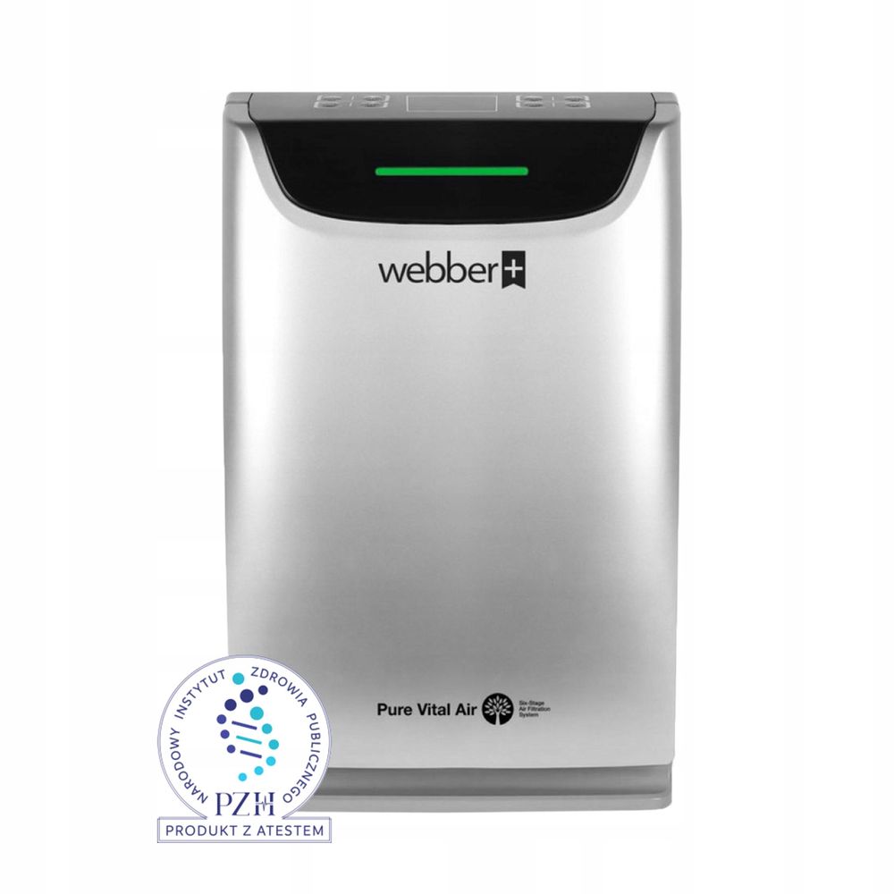 Šest stupňů filtrace čističky vzduchu Webber AP9405