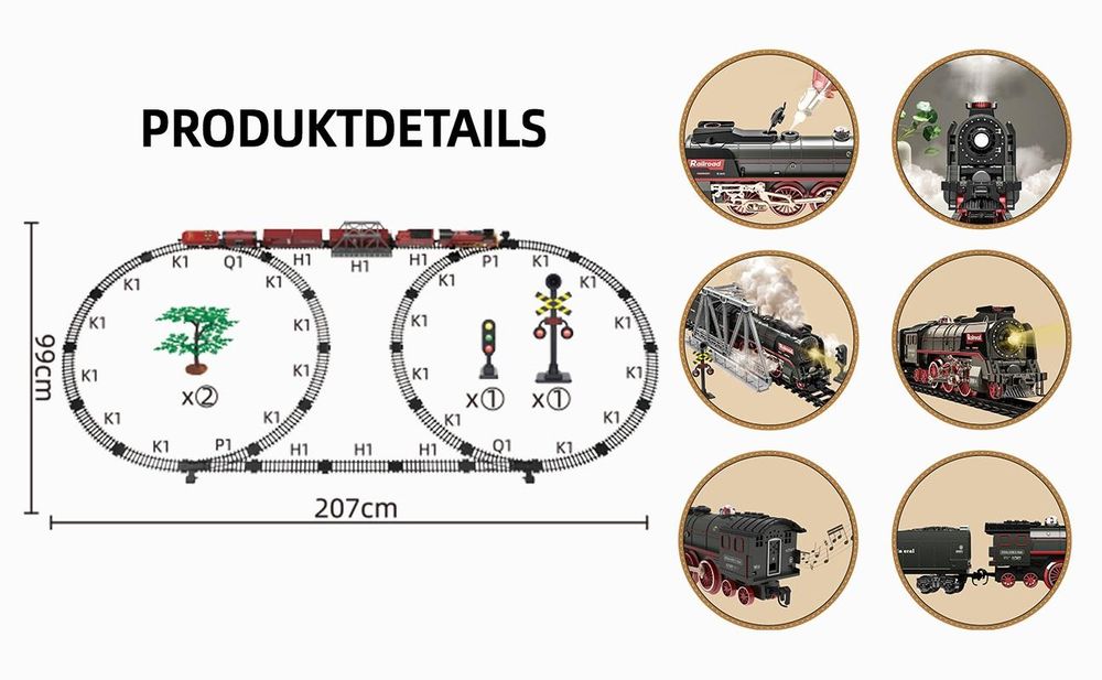 Verbessertes Deluxe Zug Set