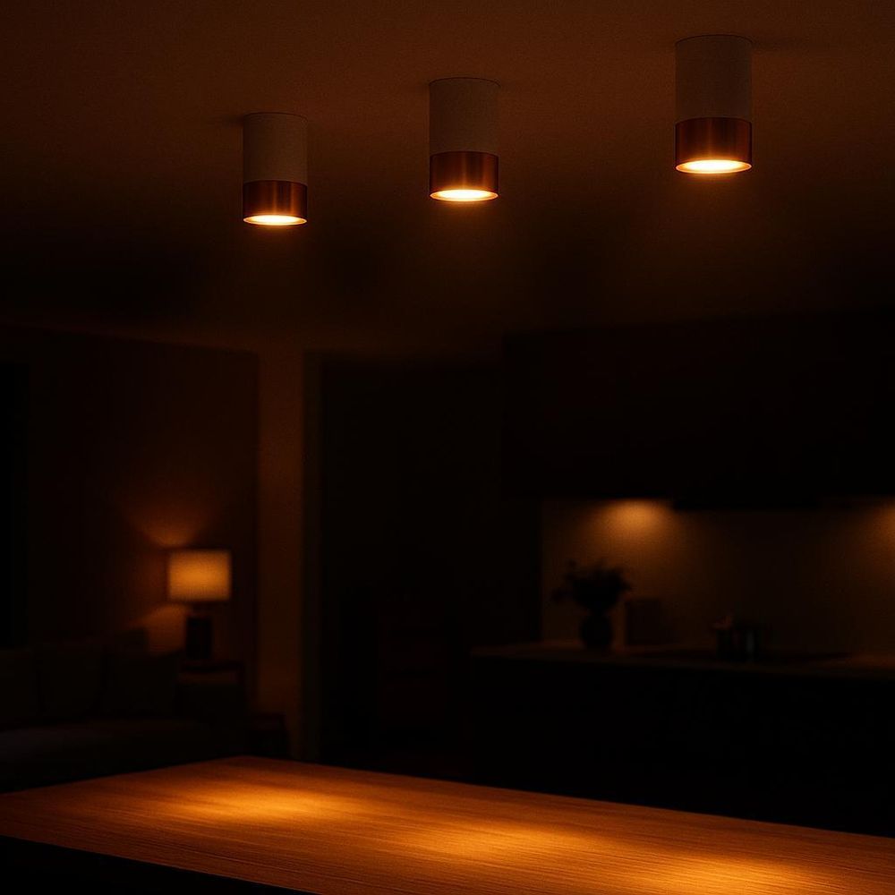 MasterLED GU10 Deckenstrahler Klemens LED Spot Weiß Gold Aluminium Innenbereich