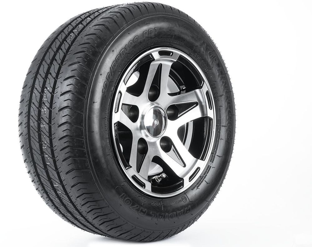 UNITRAILER 2er Set Anhänger Kompletträder 195/55 R10C für schwere Tieflader