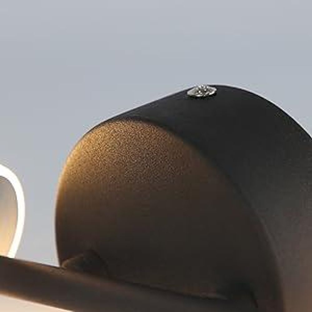 ZMH LED Wandleuchte innen Wandlampe modern Beleuchtung Nachtlampe in Wellenförmig Design 3000K Warmweiß Flurlampe
