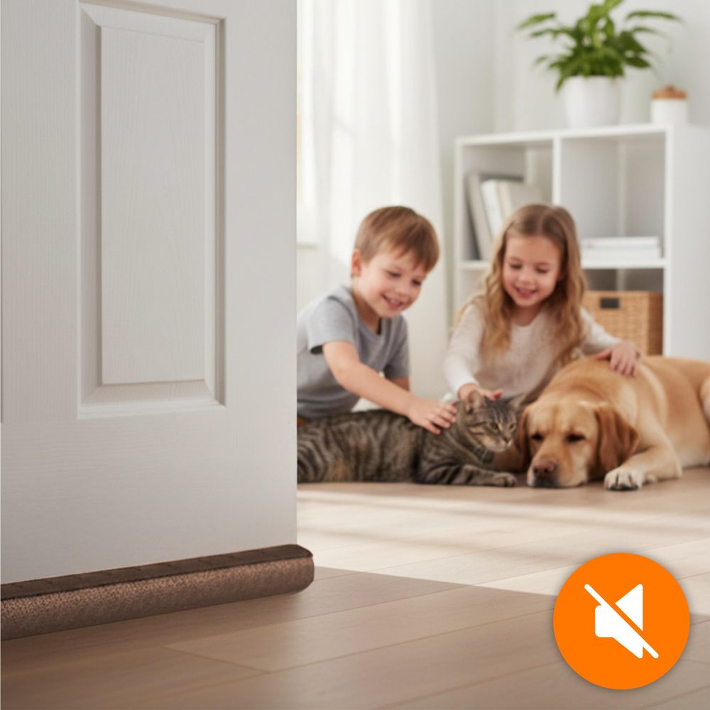 Türdichtung 90cm Braun, Zugluftstopper für Tür & Fenster, Schallschutz & Insektenschutz, Schaumstoff Dichtung zuschneidbar, EVI HOME Dual Brown