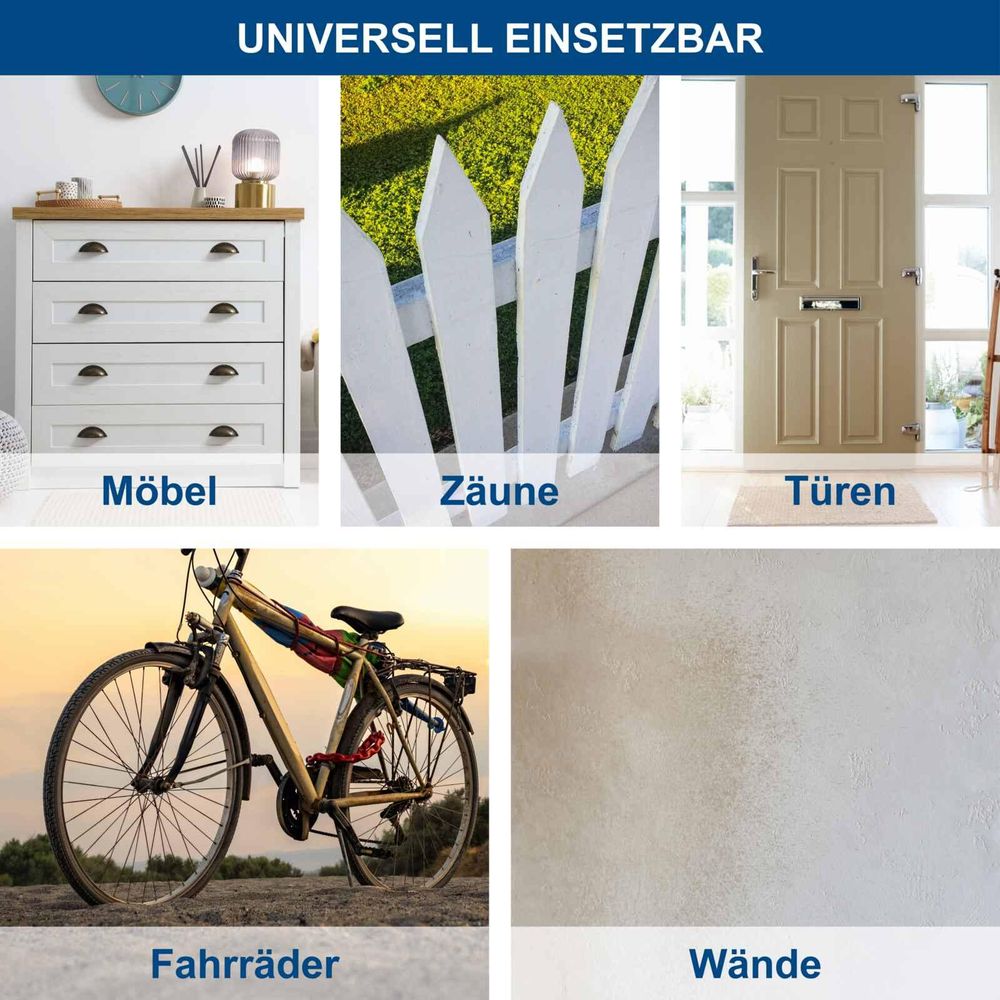Das Bild zeigt das Akku-Farbsprühsystem von Scheppach.