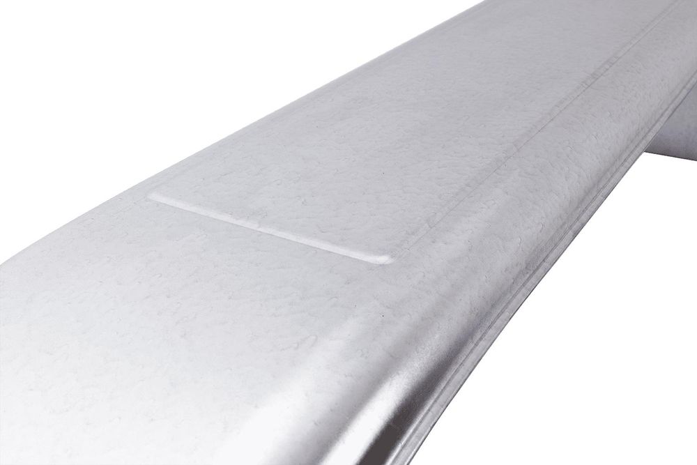 DE HAAN THRD 22155 Tandem-Kotflügel 14-15 Zoll aus verzinktem Stahl für Pkw-Anhänger 1550x220 mm als robuster Radkasten