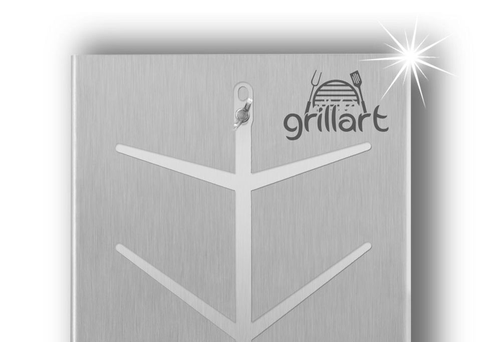 Premium Flammlachsbrett aus hochwertigem Edelstahl – 5-stufig verstellbar und um 180° drehbar