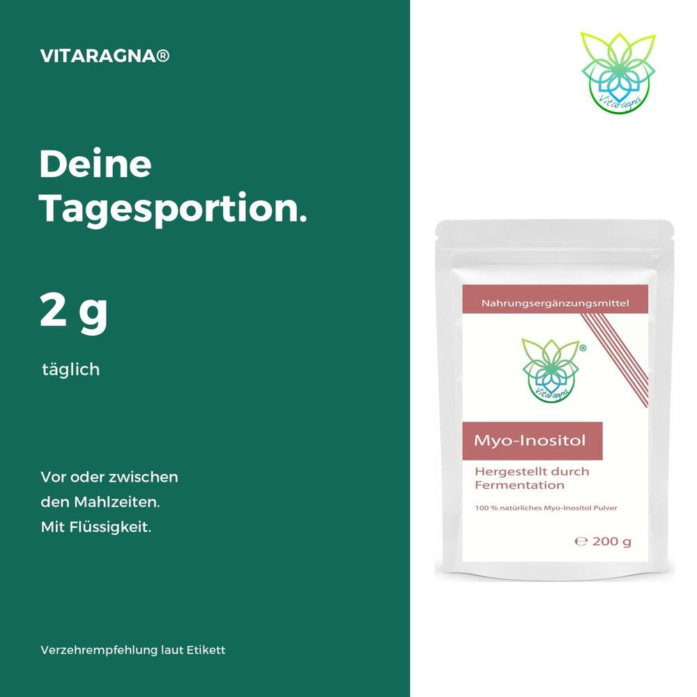 Myo- Inositol – Verzehrempfehlung laut Etikett