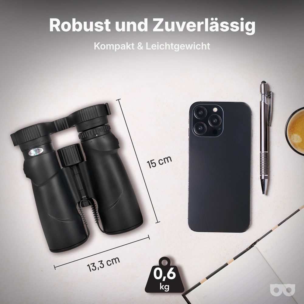 Zoomble® Fernglas PRO 8x42 mit Tragetasche – BaK-4 HD-Optik – FMC-Vergütung – inkl. E-Book – Wasserdicht & Staubdicht – Für Vogelbeobachter, Outdoor & Wandern