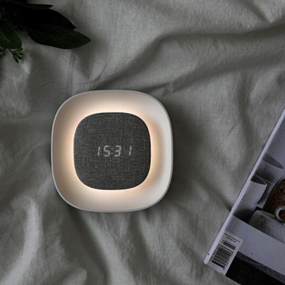 LED luce notturna sveglia PURE FNL-03 BJORN bianco quadrato Forever Light