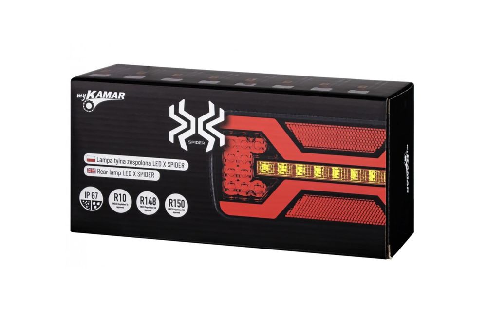 Kamar X-Spider L2430 Rücklicht-Bajonettanschluss 5-Pin 6 Funktionen Links