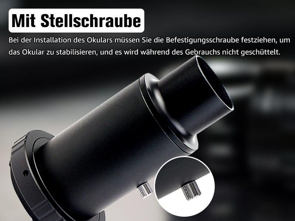 Svbony Teleskop Kamera Adapter 1,25" M42 T2 T-Ring Adapter Aluminium T2 Adapter Kompatibel mit Canon EOS Rebel SLR DSLR