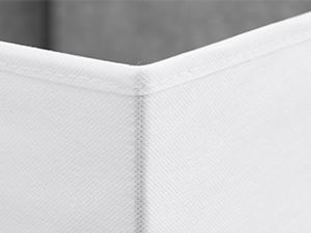 SONGMICS Aufbewahrungskörbe, 6er Set, faltbare Stoffboxen mit PP-Platten, für Regal, 30 x 30 x 30 cm, weiß-grau