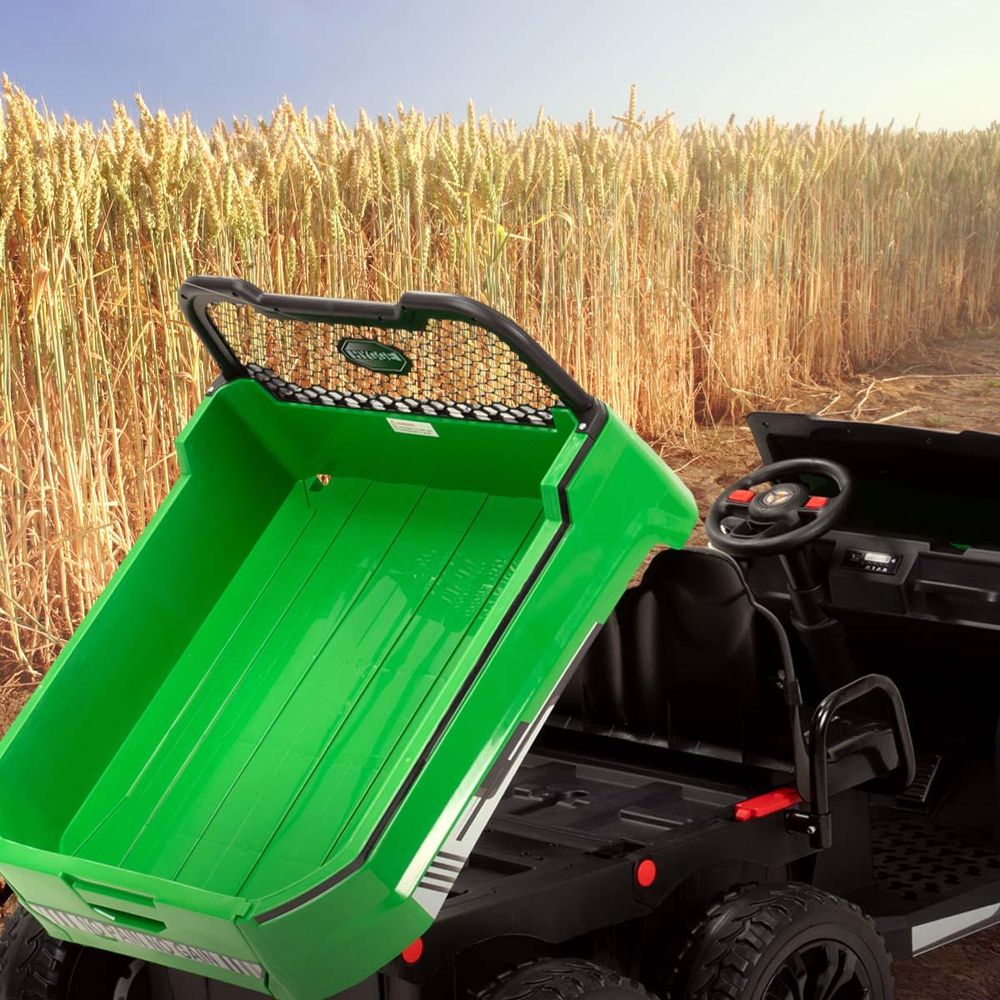 Actionbikes Motors Kinder Elektroauto UTV A730 | Elektrofahrzeug mit Fernbedienung - Kinder Auto elektrisch - Geländefahrzeug - ab 3 Jahren (Grün)