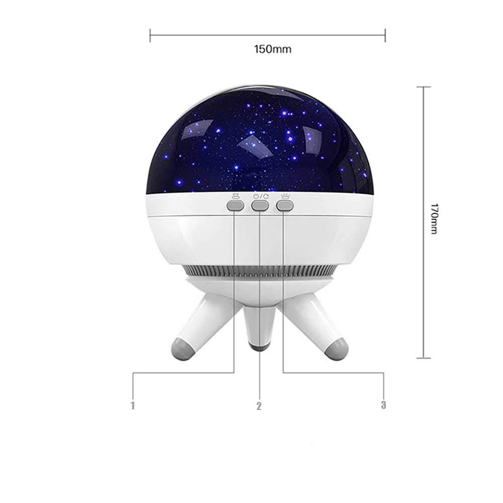 Sternenhimmel Projektor LED Sternenlicht für Kinder Baby mit 360° Rotierend Nachtlicht Lampe 7 Farben Licht Geschenke Weihnachten Kinderzimmer Retoo