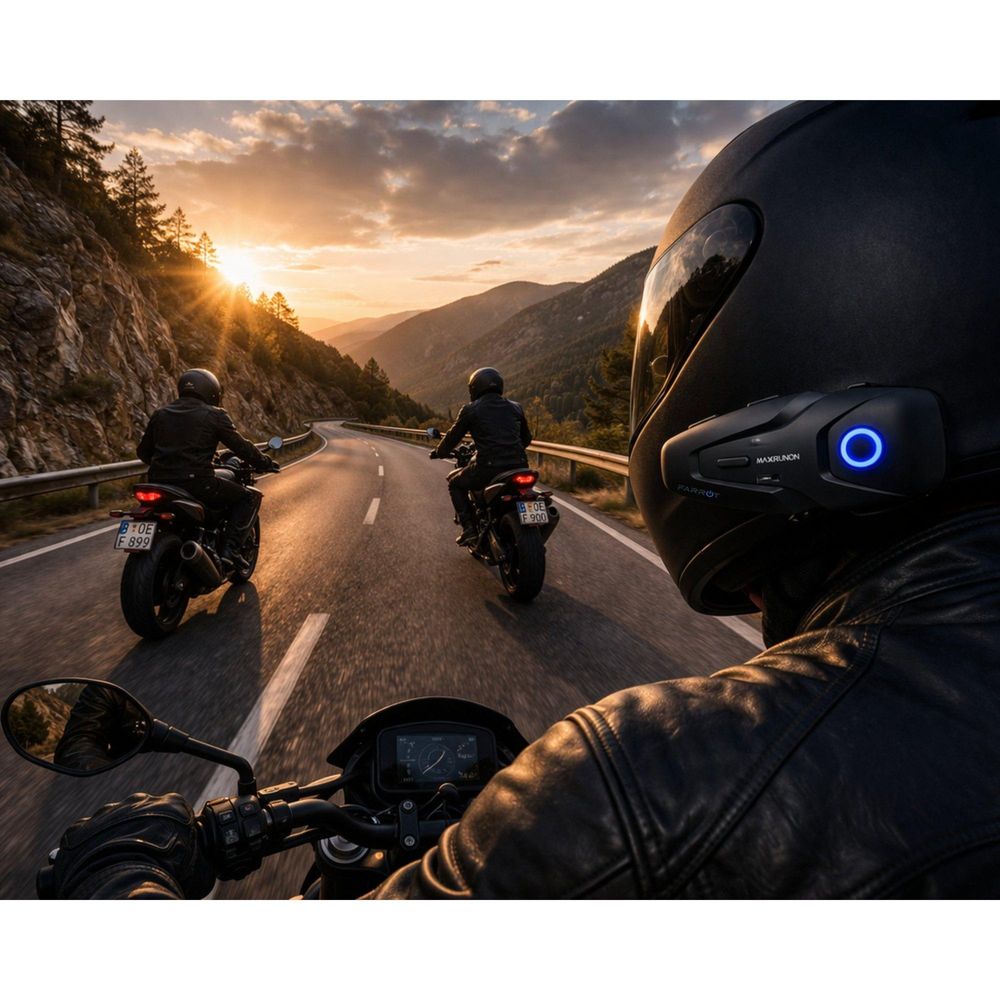 Motocyklový interkom X2 s jednoduchou montáží a příslušenstvím do helmy