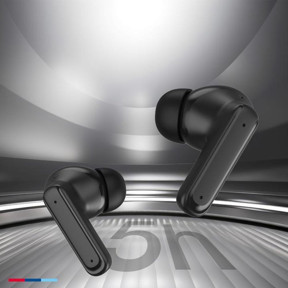 Forever Bluetooth-Kopfhörer, In-Ear Kopfhörer mit Display ANC + ANC TWSS-500 schwarz