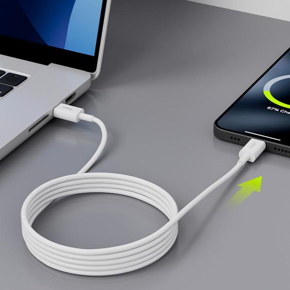 Allity USB-C zu USB-C Schnelllade-Kabel, 2m, 100W, universell einsetzbar