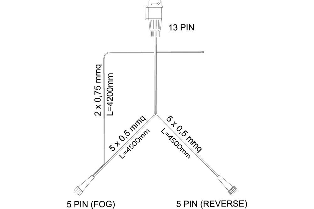 Lichtset: ASPÖCK MULTIPOINT IV Rückleuchten + ASPÖCK FLEXIPOINT I Seitenmarkierungsleuchten + MANTES 4,5m 13PIN Kabelbaum