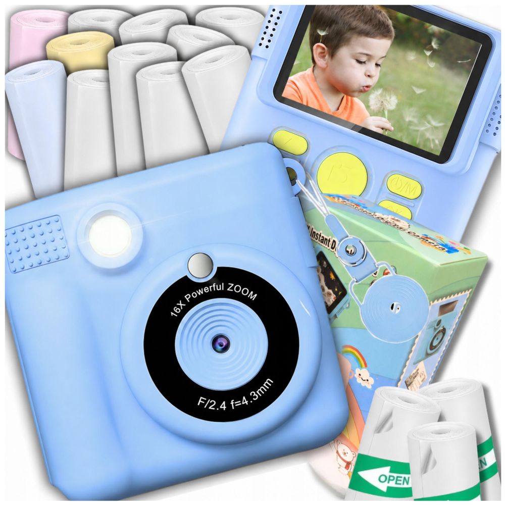 Digitalkinderkamera mit Sofortdruck+ 14 Rollen