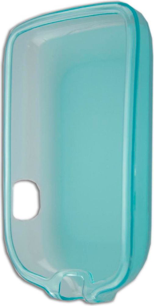 caseroxx Schutz-Hülle TPU-Hülle kompatibel mit Freestyle Libre 1 / 2 /  3 / Insulinix / 14 Day, Gummi Handy Tasche hellblau  – Frontalansicht