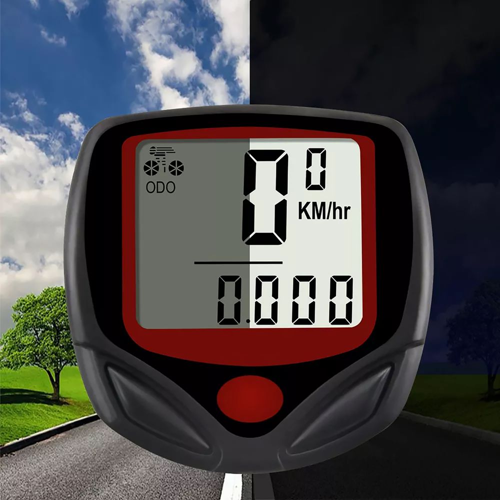 Fahrradtacho 14 Funktionen Fahrradcomputer Fahrrad Tachometer Kilometerzähler Geschwindigkeitsmesser Radcomputer Tacho Multifunktionaler LCD Retoo