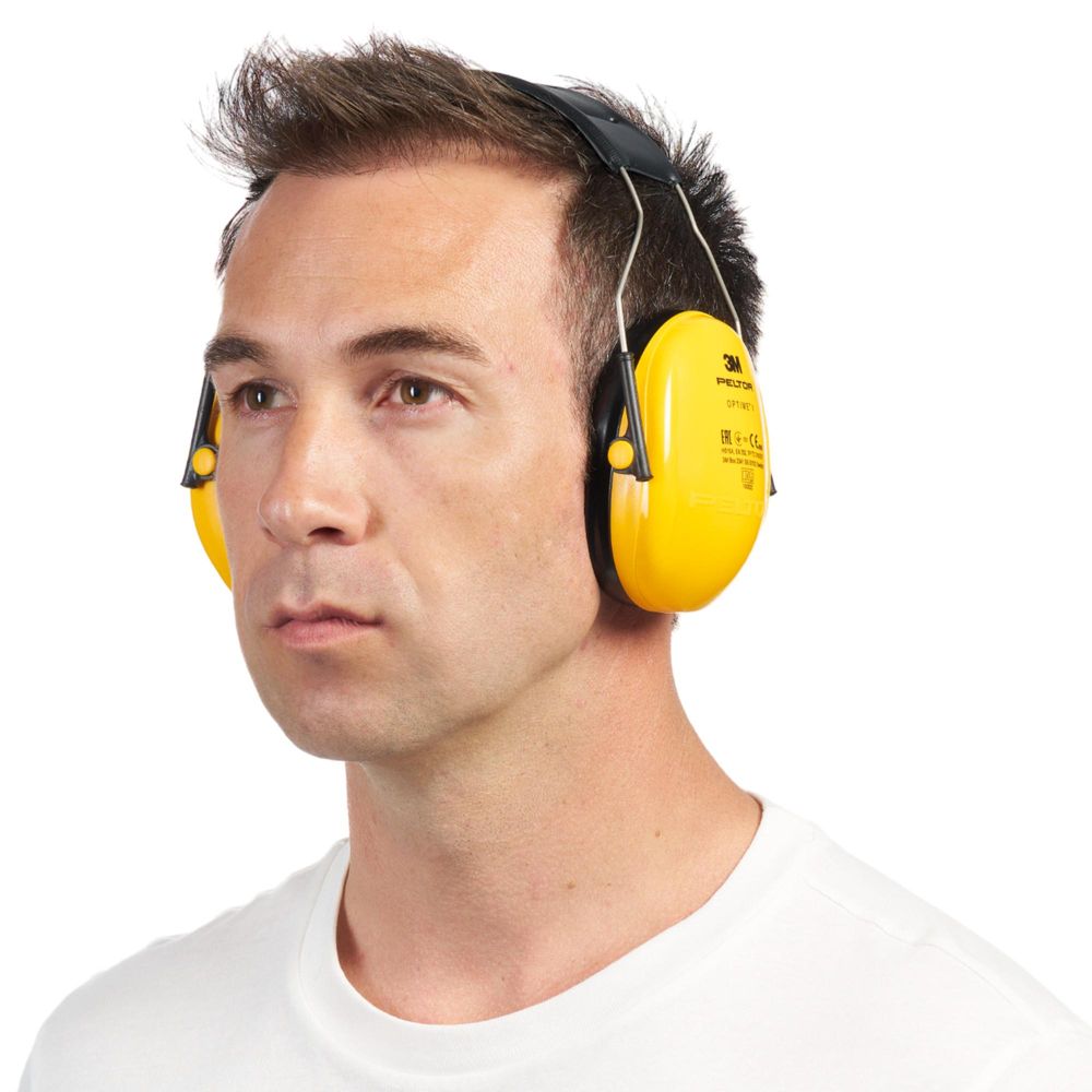 3M™ PELTOR™ Optime™ Kapselgehörschutz - SNR-Wert 27 dB - Anti-Lärm-Kopfhörer - Gelb