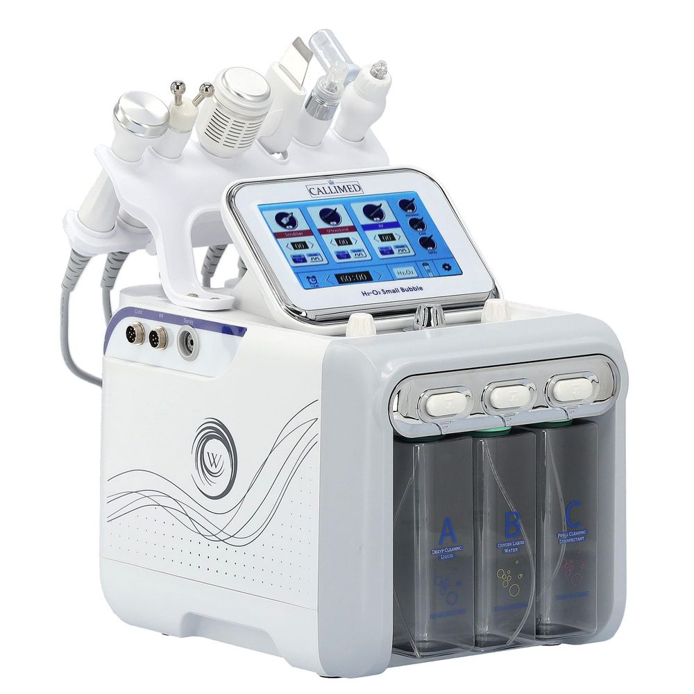 Hydradermabrasion 6 en 1 Nettoyage à l'Hydrogène et Infusion d'Oxygène - Appareil de Soin du Visage