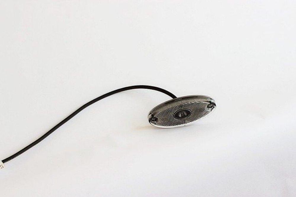 Aspöck LED Umrissleuchten Set Flatpoint II 2 Stück 12 V weiß für Anhänger Lkw Landmaschinen Seitenmarkierungsleuchte Reflektor