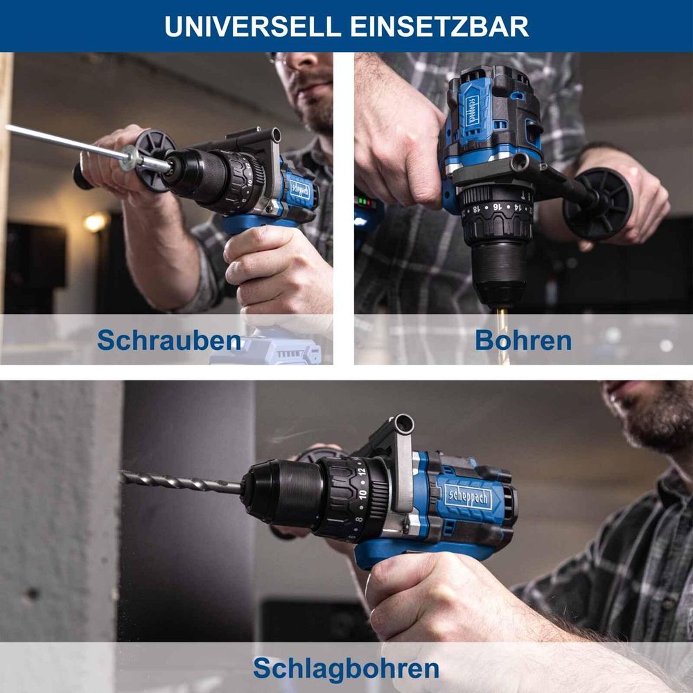 Das Bild zeigt den Schlagbohrschrauber in einer Detailaufnahme.