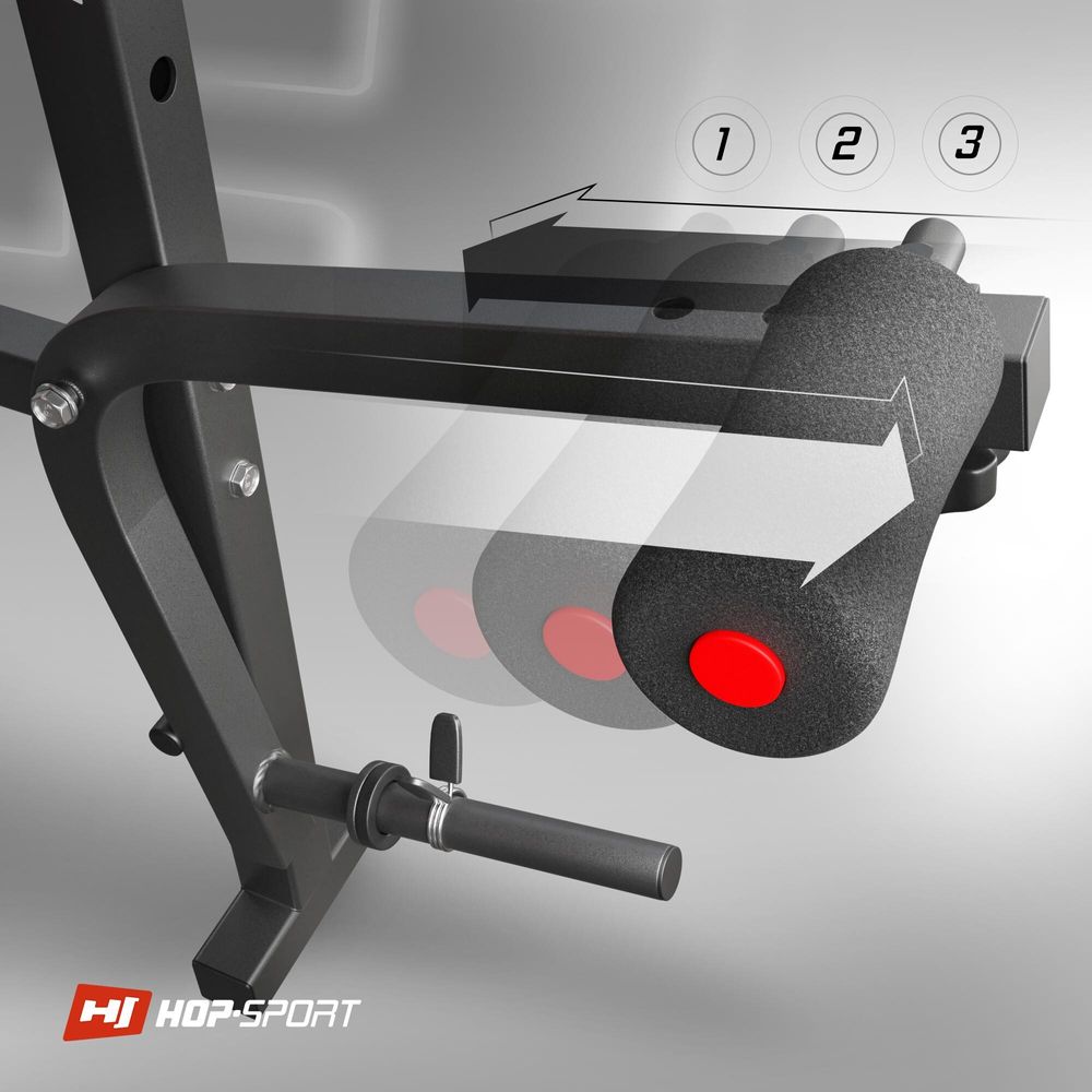 Hantelbank klappbar verstellbar mit Langhantelablage, Curlpult, Butterfly