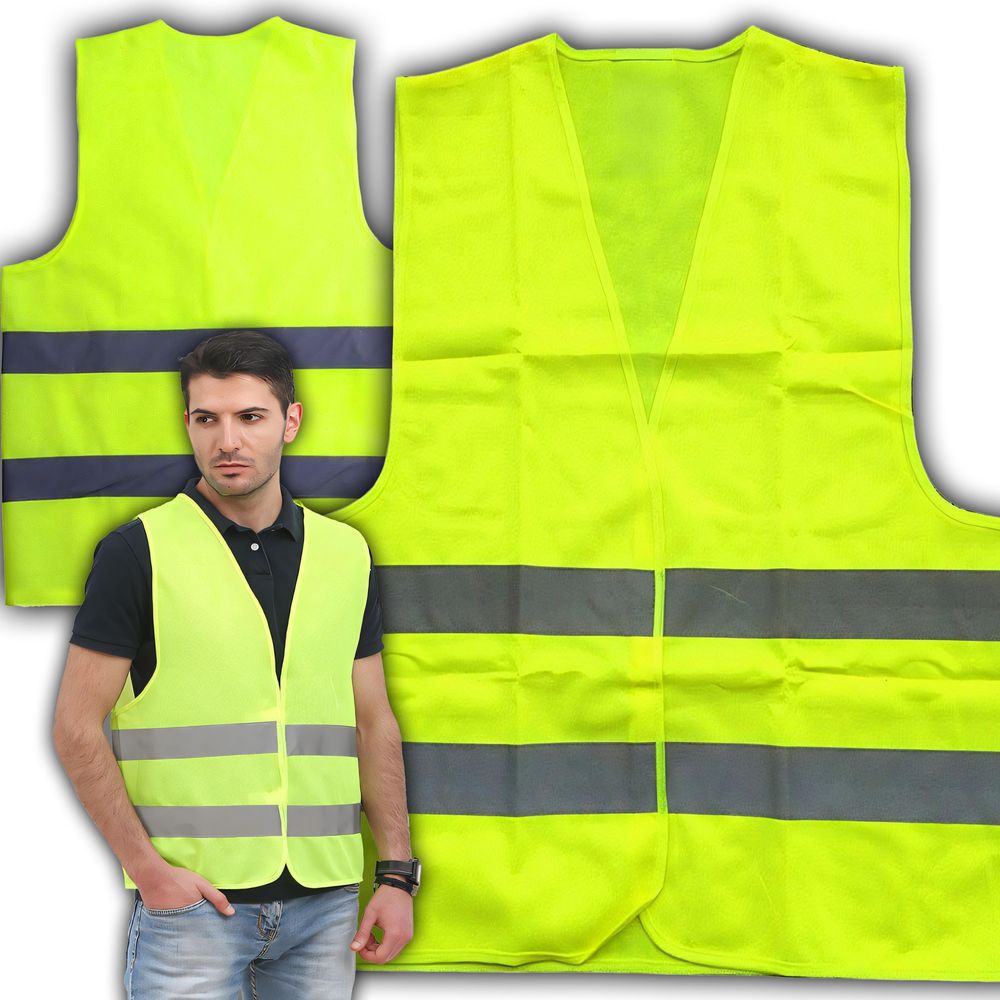 Warnwesten Reflektorweste Sicherheitsweste Reflektorgurtzeug Mir Reflective Cuffs Auto Herren Damen Kinder Fahrrad Laufen Radfahren Joggen Retoo