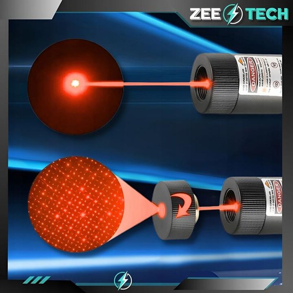Laserzeiger Rot Usb Starker Pointer Grosse Reichweite Akku