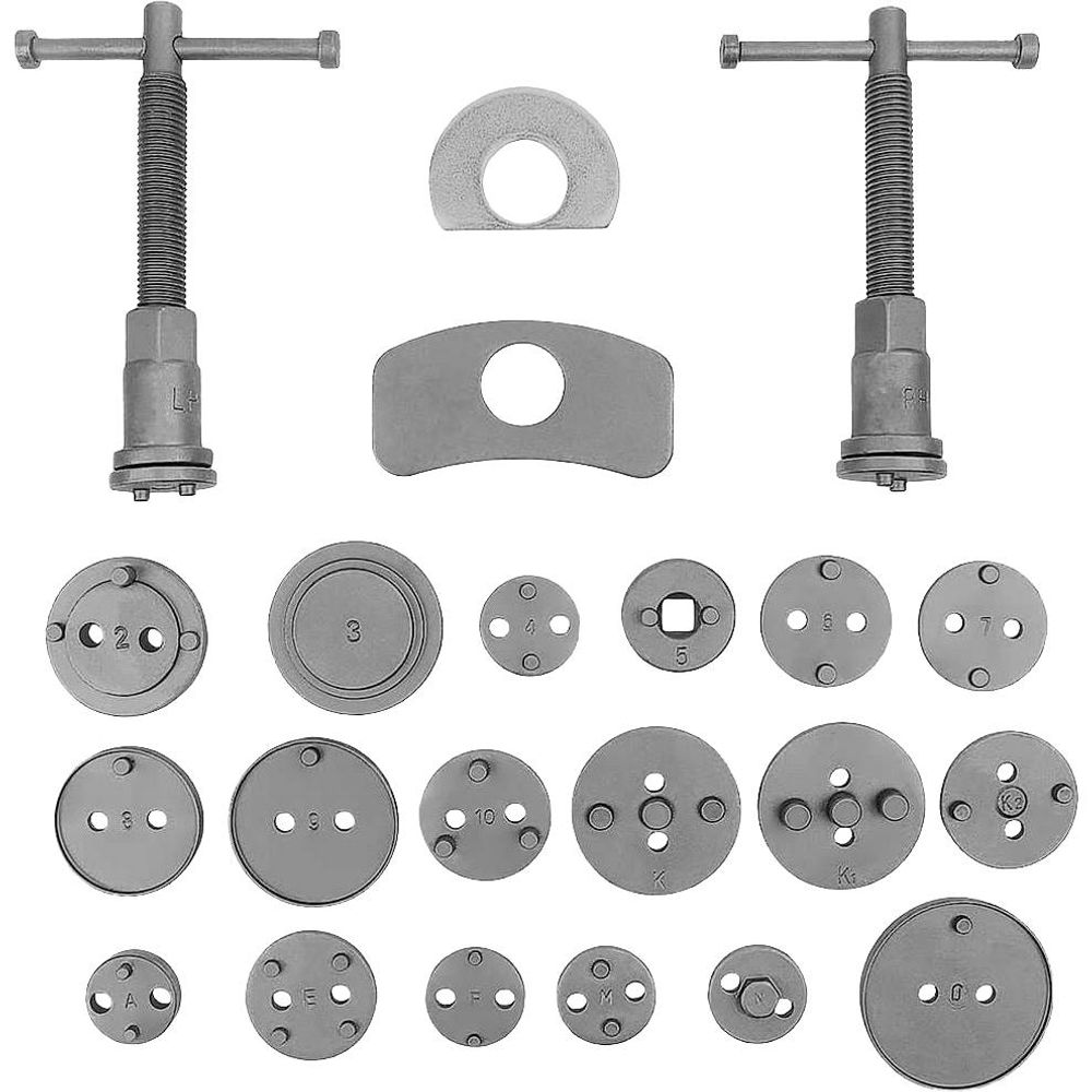 LUXTOM | Rückstellwerkzeug Bremskolben Set, 22TLG, Bremse Instandsetzung Werkzeug, Bremssattel Kolben, Bremskolben, Bremskolbenrücksteller