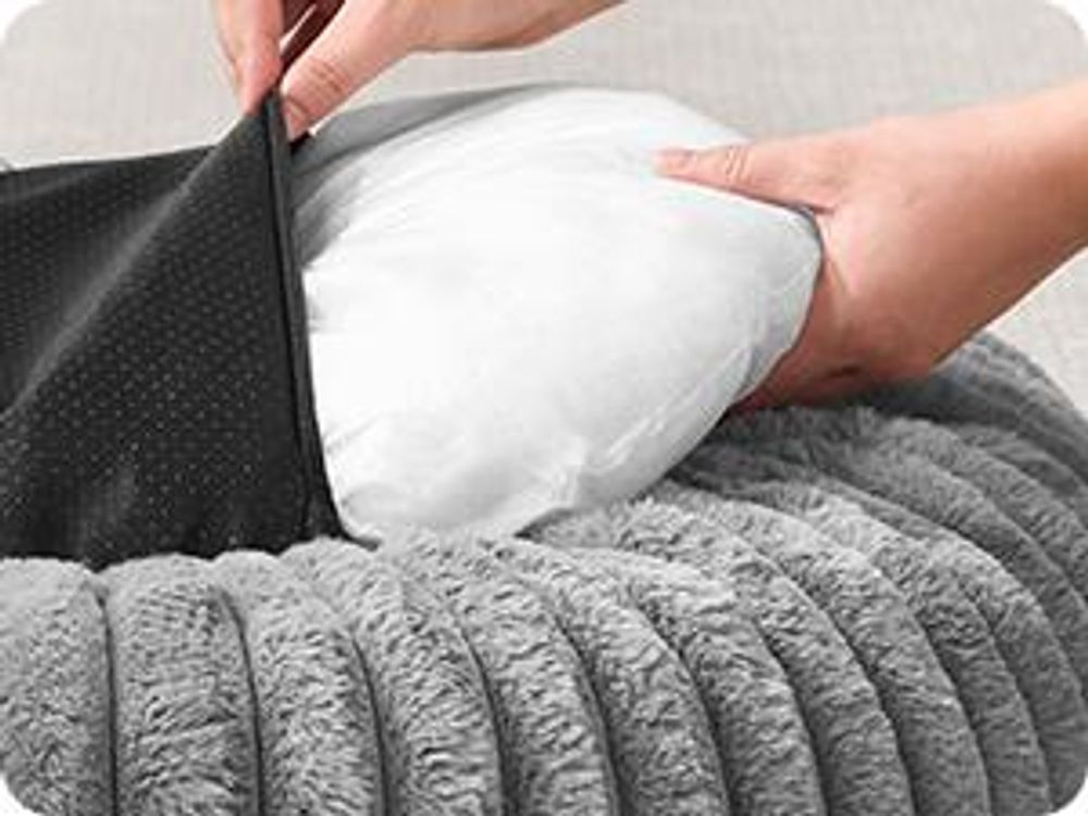 Feandrea Hundebett, kleines Katzenbett, 50 cm Hundekörbchen, Hundekissen waschbar
