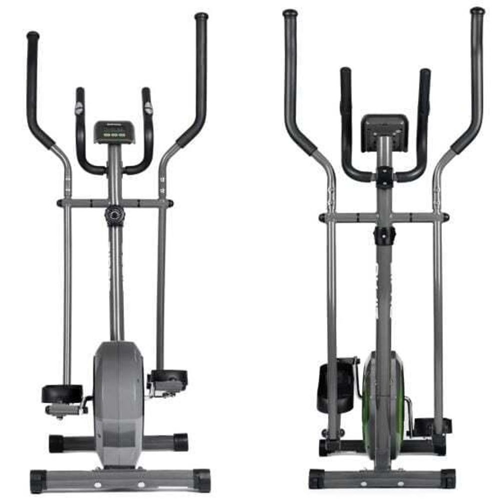 Zipro Crosstrainer Neon – Magnetischer Ellipsentrainer für Zuhause Kompakt, Schwungmasse & Pulsmessung Leises Fitnessgerät 120kg Mit Flaschenhalter