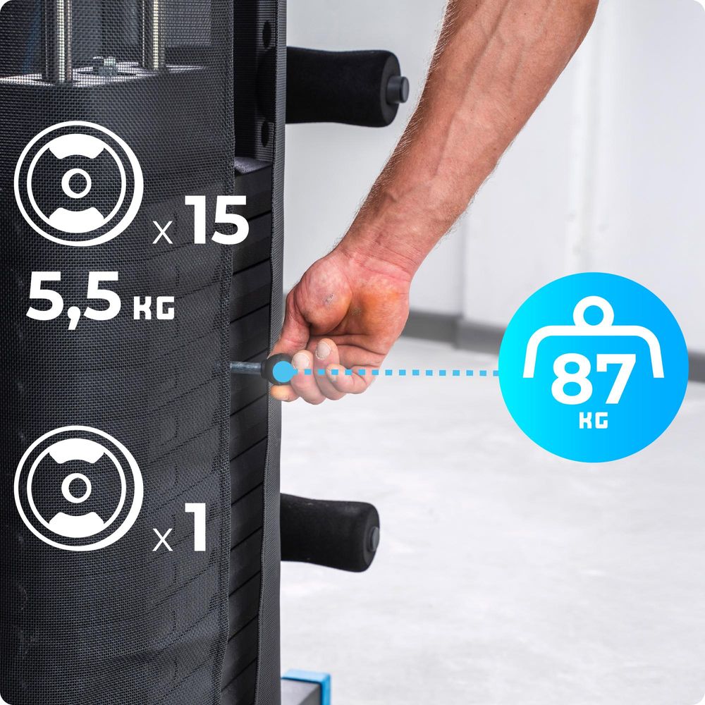 Thunder Trainingsstation PUNCH Kraftstation mit Boxsack