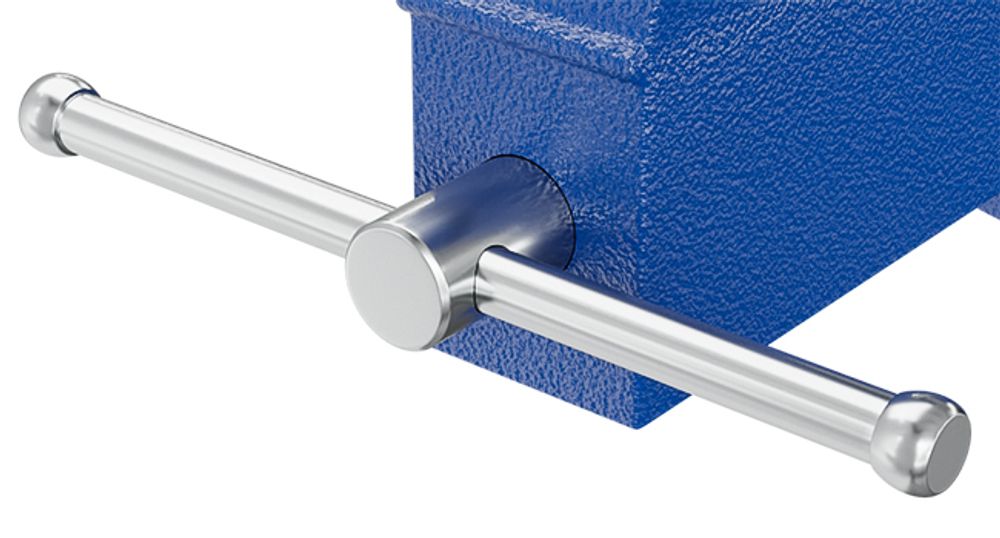 Wiltec Schraubstock Heavy Duty 125 Mm Klemmbacke Mit Amboss Fur Schwere Beanspruchung Fur Werkbank Blau
