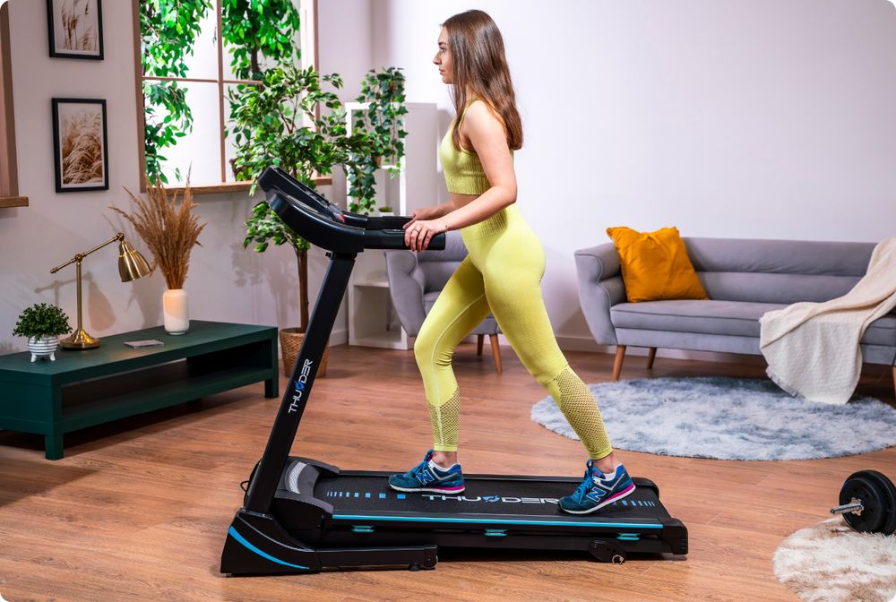 Laufband Thunder ICON BLACK 115x42cm 17km/h FitShow klappbar Bluetooth