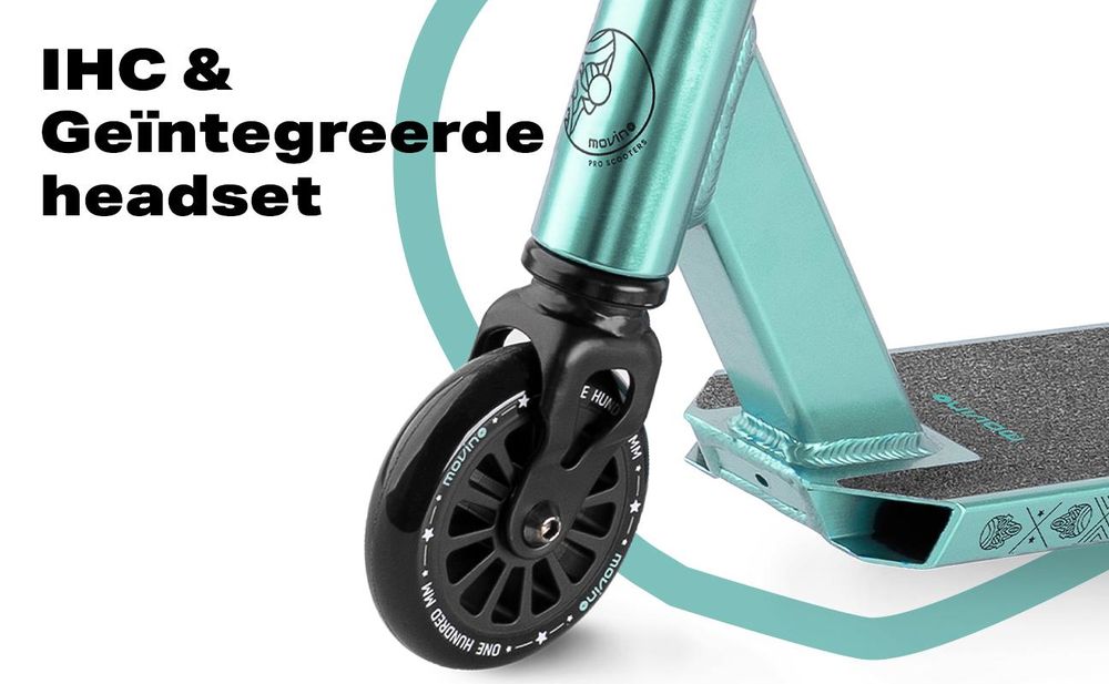 Stuntstep MOVINO GLIDE Skatepark licht 3,3kg ABEC-9 IHC