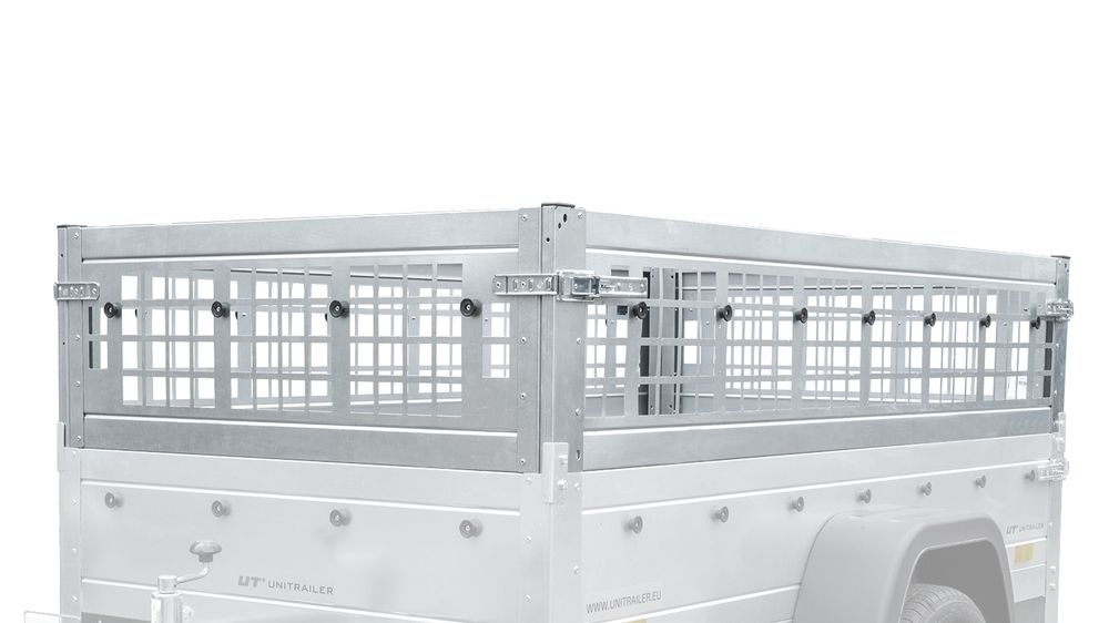 Pkw Planen Anhänger GARDEN TRAILER 200 KIPP mit Laubgitteraufsatz, Stützrad, Flachplane