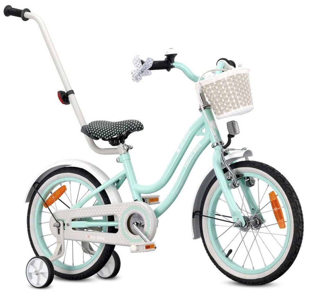 Bicicleta vista lateral mostrando sillín y manillar ajustables