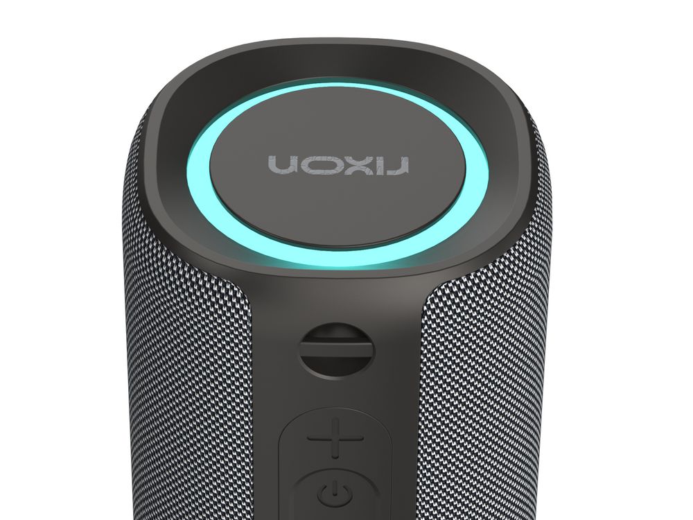 Rixon Spirit – 15W Bluetooth Lautsprecher, Tragbarer Kabelloser Lautsprecher IPX5 Wasserschutz, 18 h Akkulaufzeit, Bluetooth 5.3, TwinStream