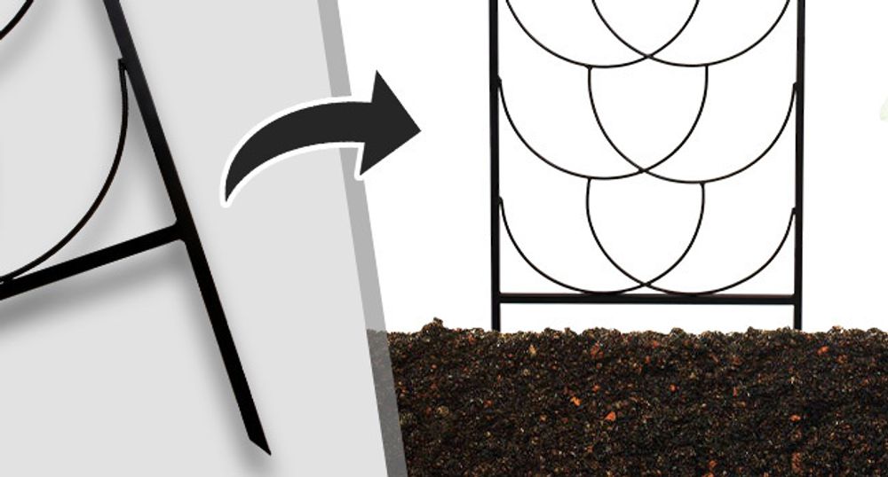 Garten Terrasse Pergola Rosenstütze Set Metall Stabil Blumengitter - 200 cm Hoch