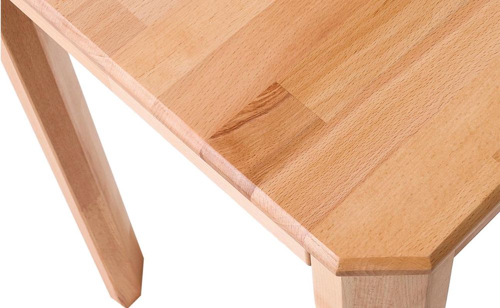 Krok Wood Esstisch Berlin aus Massivholz in Buche 75x75x75 cm