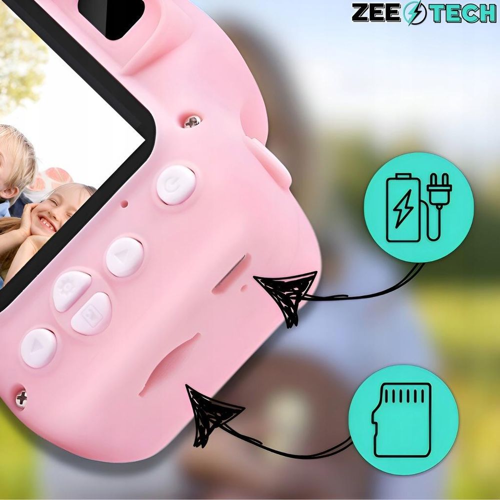 Digitale Kinderkamera 40Mp Spielkamera Mit Spielen + 32Gb Karte