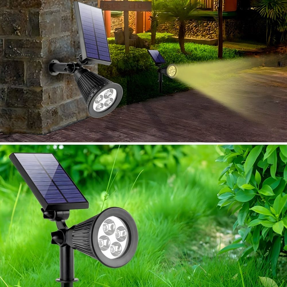 Superhelle LED Solarlampe Bodeneinbaustrahler mit Dämmerungssensor, Solar Bodenleuchte, Bodenlampe, Außen, Kaltweiß, 20W, Retoo